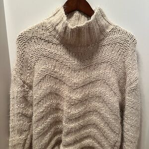 Willow & Wind Cream Cowl Neck Sweater
